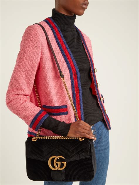 Gucci Marmont velvet crossbody